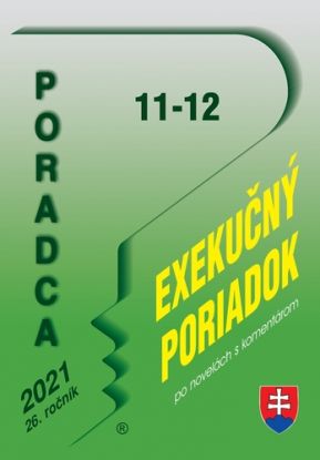 Poradca 11-12/2021 – Exekučný poriadok s komentárom