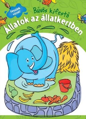 Állatok az állatkertben - Bűvös kifestő