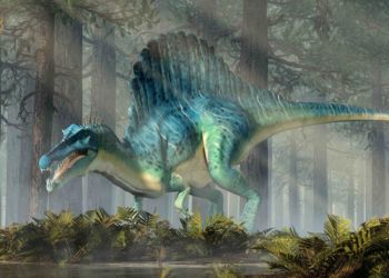 3D pohľadnica Spinosaurus