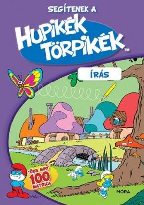 Segítenek a Hupikék Törpikék - Írás matricás foglalkoztató