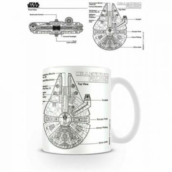 Star Wars (Millenium Falcon sketch) hrnček 315 ml