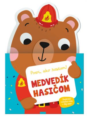 Medvedík hasičom.Obojstranná rozkladacia kniha + dlhý meter!