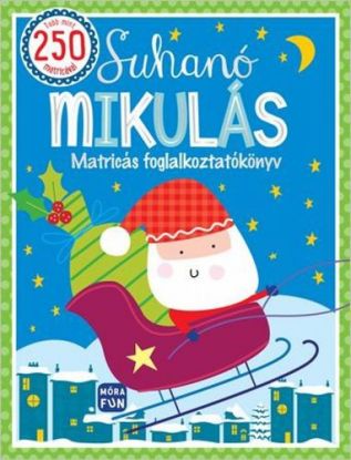 Suhanó mikulás matricás foglalkoztató