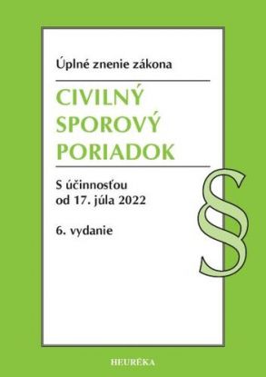 Civilný sporový poriadok. Úzz, 6. vydanie 4/2022