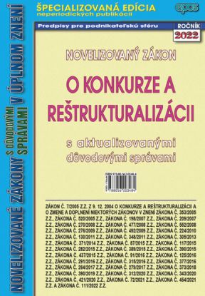 Novelizovaný zákon o konkurze a reštrukturalizácií