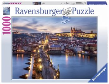 Puzzle Česká kolekcia: Praha v noci 1000 Ravensburger