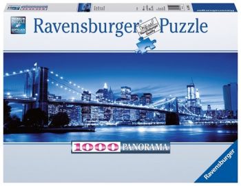 Puzzle Súmrak v New Yorku 1000 panorama Ravensburger