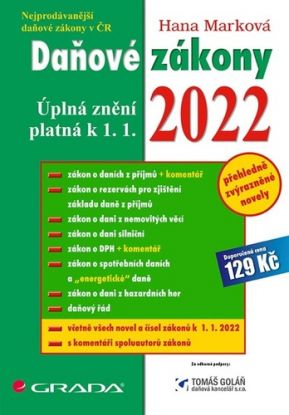 Daňové zákony 2022 - úplná znění k 1.1.2022