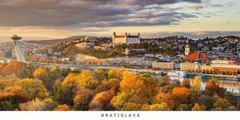 Pohľadnica panoráma Bratislava k12 (jesenné farbičky)