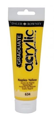 D&R Graduate akrylová farba Naples Yellow 120 ml