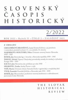 Slovenský časopis historický 2/2022