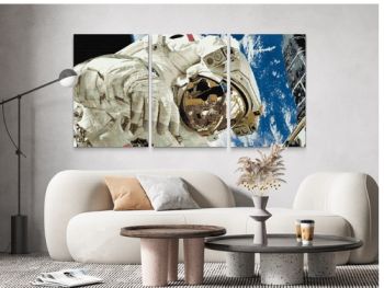 Diamantovanie podľa čísiel Astronaut (sada 3ks, 3x 40x60cm)