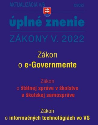 Zákony 2022 V aktualizácia V 6 - štátna služba