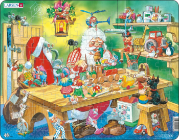 Puzzle Dedo Mraz vo fabrike Larsen EA2-ZZ