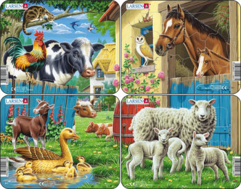 Puzzle Domáce zvieratká Larsen M5-ZZ