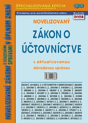 Novelizovaný zákon o účtovníctve 1/2023