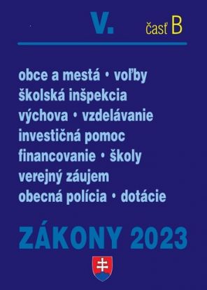 Zákony 2023 V. B - Školstvo a samospráva