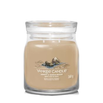 Yankee Candle sviečka Stredná Amber & Sandalwood