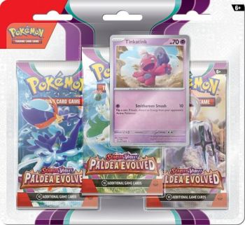 Pokémon TCG: SV02 Paldea Evolved - 3 Blister Booster