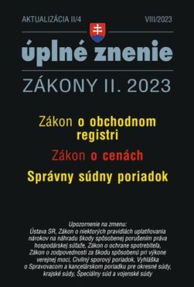 Aktualizácia II/4 2023 - Obchodný register, Ceny