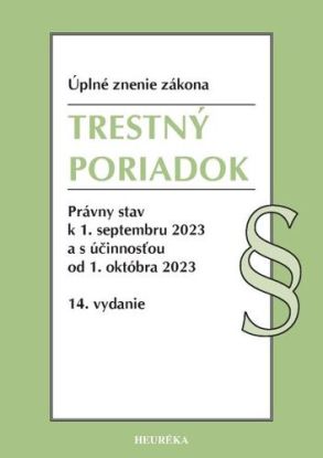 Trestný poriadok. Úzz, 14. vydanie 9/2023