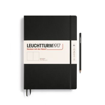 Zápisník LEUCHTTURM1917 Master Classic (A4+) Black, 235 p., čistý