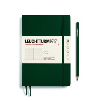 Zápisník LEUCHTTURM1917 Softcover Medium (A5) Forest Green, 123 p., bodkovaný