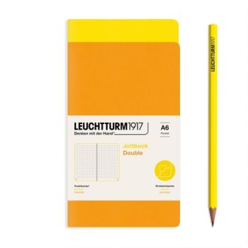 Zošit LEUCHTTURM1917 Jottbook Double, Lemon & Rising Sun, Flexcover, 80 g/m2 papier, 59 p., bodkovaný