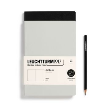 Zošit LEUCHTTURM1917 Jottbook Double, Light Grey & Black, Flexcover, 80 g/m2 papier, 59 p., čistý