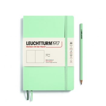 Zápisník LEUCHTTURM1917 Softcover Medium (A5) Mint Green, 123 p., čistý