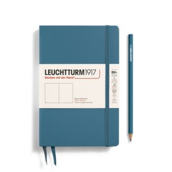 Zápisník LEUCHTTURM1917 Paperback (B6+) Stone Blue, 219 p., čistý