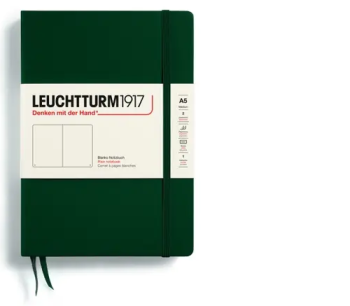 Zápisník LEUCHTTURM1917 Medium (A5) Forest Green, 251 p., čistý