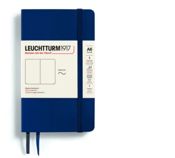 Zápisník LEUCHTTURM1917 Softcover Pocket (A6) Navy, 123 p., čistý