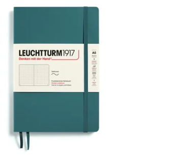 Zápisník LEUCHTTURM1917 Softcover Medium (A5) Stone Blue, 123 p., bodkovaný