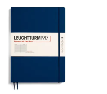 Zápisník LEUCHTTURM1917 Master Slim (A4+) Navy, 123 p., riadkovaný