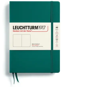 Zápisník LEUCHTTURM1917 Medium (A5) Pacific Green, 251 p., čistý