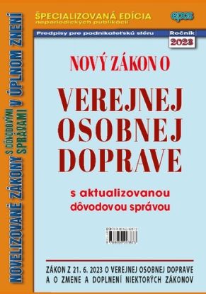 Nový zákon o verejnej osobnej doprave 17/2023