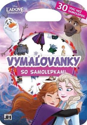 Vymaľovánky so samolepkami-Ľadové kráľovstvo