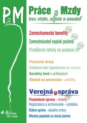 PaM č. 4-5/2024 - Zamestnanecké benefity