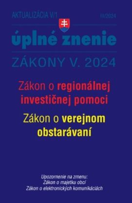 Zákony 2024 V. aktualizácia V/1 - štátna služba, informačné technológie