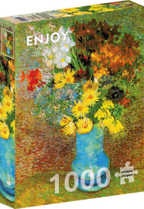 Puzzle Vincent Van Gogh: Vase with Daisies and Anemones 1000 Enjoy