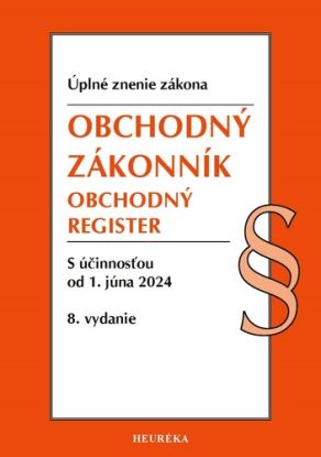 Obchodný zákonník, Obchodný register. Úzz, 8. vydanie 6/2024