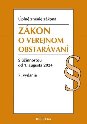 Zákon o verejnom obstarávaní Úzz, 7. vydanie, 8/2024